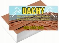Wizytówki firmowe 100szt WIELE WZORÓW do wyboru DACHY POKRYCIA DACHOWE