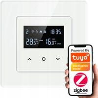 Inteligentny Termostat Obciążalny Ogrzewanie 16A Czarny ZigBee TUYA PSMART