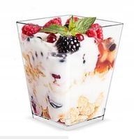 Pojemniki finger PIRAMIDKA 200ml na przekąski desery monoporcje 50 sztuk