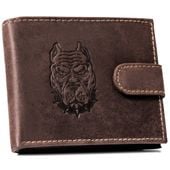 portfel męski skórzany n992l-chm-dog-2-bl brown