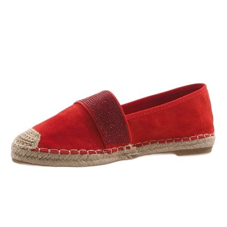 Czerwone espadryle 6548 r.39 na Arena.pl