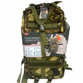 Plecak wojskowy Setty survivalowy 41-60 l moro z wyposażeniem 15 element