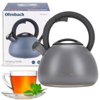 Czajnik tradycyjny stalowy Ofenbach 2,7 l szary