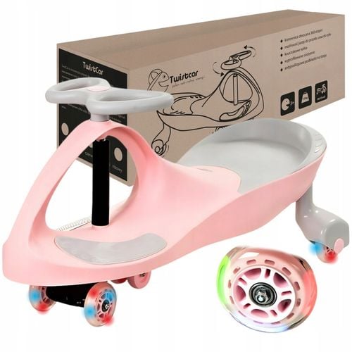 Jeździk Grawitacyjny Twistcar Dla Dzieci Świecące Kółka Kauczukowe LED na Arena.pl