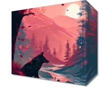 Obraz 20x20cm Wilk Przy Brzegu Lasu