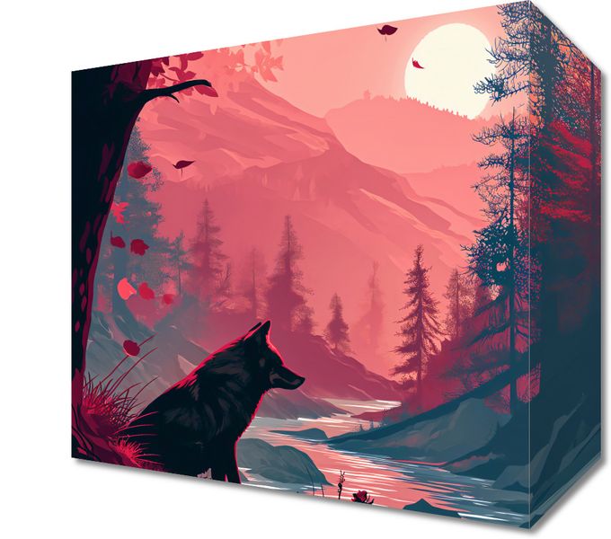 Obraz 20x20cm Wilk Przy Brzegu Lasu zdjęcie 1