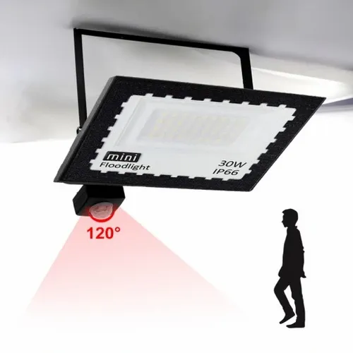 HALOGEN LED 30W NAŚWIETLACZ SLIM CZUJNIK RUCHU ZEWNĘTRZNY DO MAGAZYNU na Arena.pl