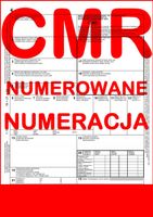 cmr list przewozowy 100 kartek - 4 odcinki - 25 kompletów - numeracja