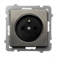 GNIAZDO POJEDYNCZE Z UZIEM. OSPEL SONATA STAL INOX