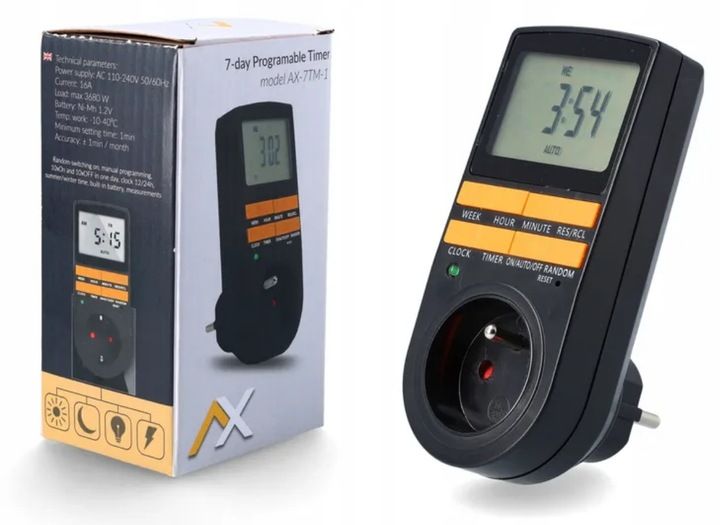 PROGRAMATOR CZASOWY WŁĄCZNIK WYŁĄCZNIK LCD CYFROWY HARMONOGRAM 7 DNI 10 UST zdjęcie 4
