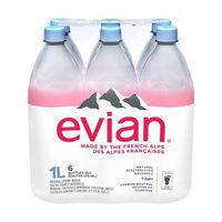 Woda mineralna Evian 1litr x6 niegazowana zgrzewka