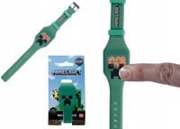 Zegarek MINECRAFT SILIKONOWY postaci z gry - WYŚWIETLANIE na DOTYK
