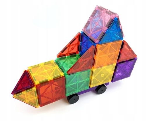 KLOCKI MAGNETYCZNE 3D MAGNETIC KONSTRUKCYJNE EDUKACYJNE PANELE ZESTAW 45 el na Arena.pl