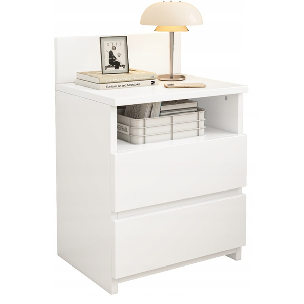 Szafka nocna biała loft nowoczesna 40cm zdjęcie 8