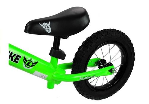 Rower Biegowy Rowerek CROWN Zielony Pompowane Koła na Arena.pl