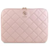 guess sleeve gucs14zpsqssgp 14różowy/pink quilted 4g
