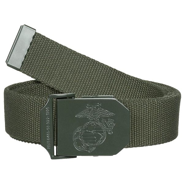 Pas z ozdobną klamrą USMC 3,5cm olive zdjęcie 1