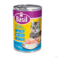 karma mokra dla kota basil z łososiem puszka 415 g