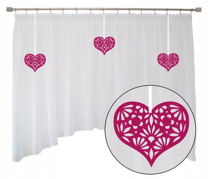 FIRANA dziecięca DLA DZIEWCZYNKI serca 300x145 zdjęcie 1