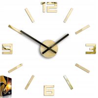 Zegar ścienny ARABIC ZŁOTE LUSTRO 50cm JAKOŚĆ -DIY