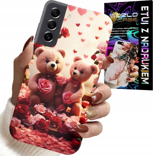 ETUI DO SAMSUNG GALAXY S21 FE - MISIE, LOVE YOU, SERCA WIELE WZORÓW CASE na Arena.pl