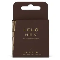 lelo hex respect xl prezerwatywy lateksowe powiększone 3 sztuki