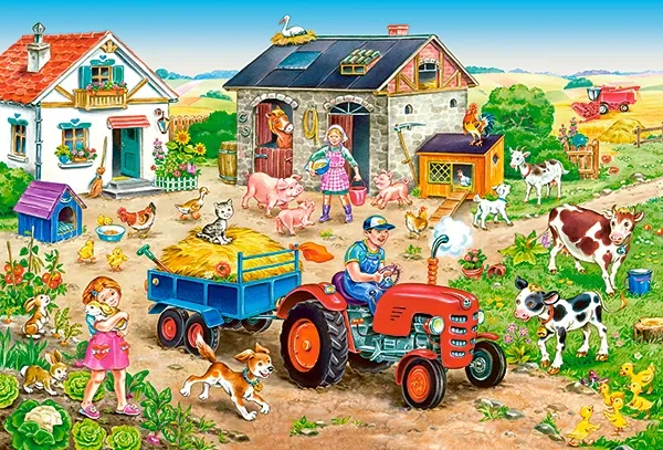 Puzzle maxi 40 elementów. Życie na farmie zdjęcie 2