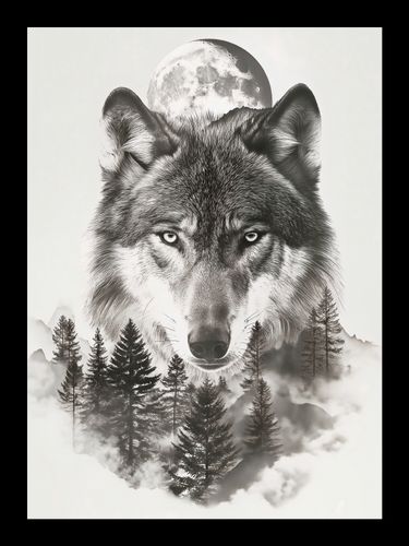 Plakat 13x18cm Wilczy Duch Lasu na Arena.pl