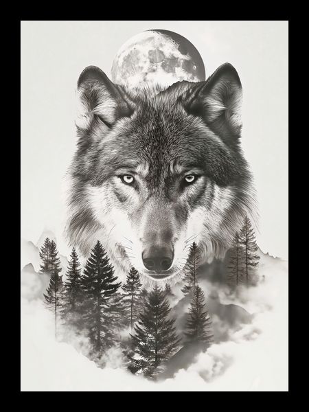 Plakat 13x18cm Wilczy Duch Lasu zdjęcie 2