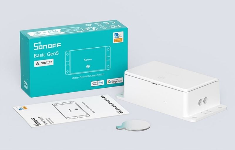 Sonoff Basic R5 Gen5 BASIC-1GS Inteligentny Przełącznik WiFi Matter 10A zdjęcie 12