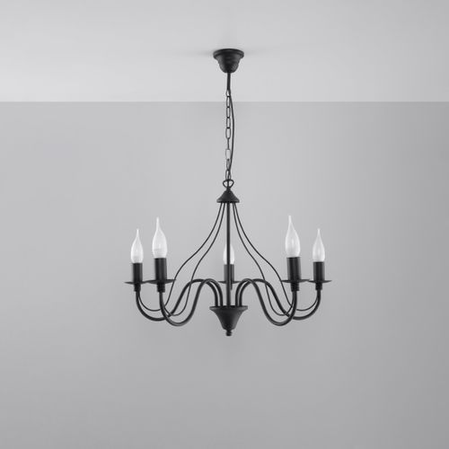 Żyrandol MINERWA 5 czarny na Arena.pl