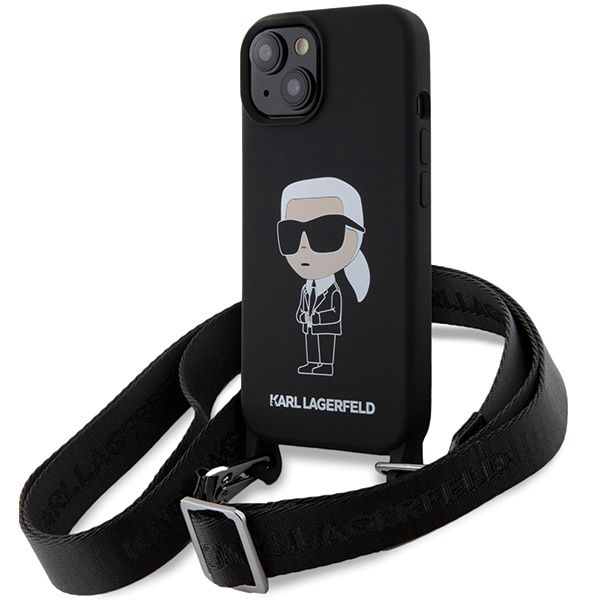 Etui Karl Lagerfeld do iPhone 15, iPhone 14, iPhone 13, Czarny zdjęcie 1