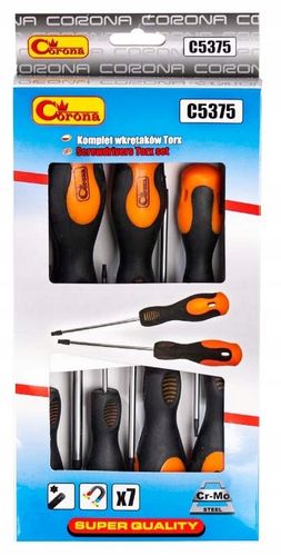 Zestaw Śrubokręty Wkrętaki TORX T6-T30 C5375 Richmann Magnes 7 Sztuk na Arena.pl