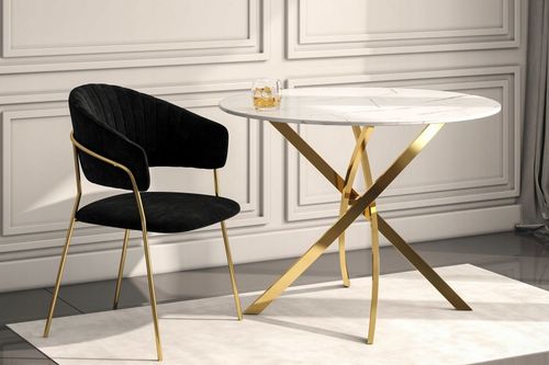 krzesło k4-fx velvet czarne na Arena.pl