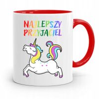 Kubek Czerwony Dla Dzieci Najlepszy Przyjaciel Z Nadrukiem Ze Zdjęciem