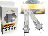 Żarówki LED H7 komplet Mocne 14000 LM 6000K LED 1:1 80W Canbus +1000%