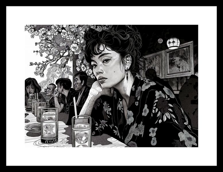 Plakat 29,7x21cm Czarne Kimono zdjęcie 3