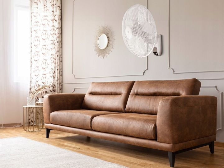 WENTYLATOR ŚCIENNY z PILOTEM Wiatrak na Ścianę BIAŁY 45W OSCYLACJA TIMER zdjęcie 9