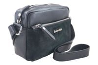 Listonoszka na szerokim pasku Casual - Czarna