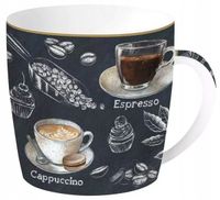 KUBEK PORCELANOWY W OZDOBNEJ PUSZCE 350ML