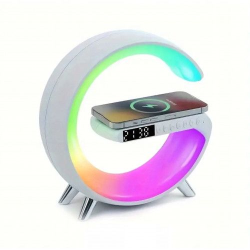 LAMPKA BLUETOOTH RGB ZEGAR BUDZIK GŁOŚNIK zdjęcie 1