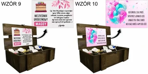KUFEREK SKRZYNKA PREZENT NA URODZINY URODZINOWY 18 30 40 50 na Arena.pl