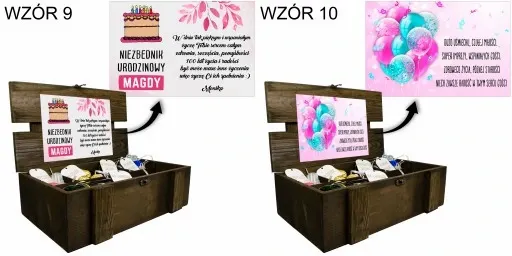 KUFEREK SKRZYNKA PREZENT NA URODZINY URODZINOWY 18 30 40 50 zdjęcie 9