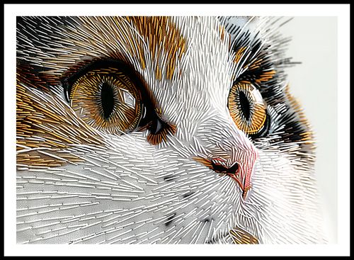 Plakat 84x59,5cm Nitkowany Kot na Arena.pl