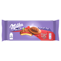 Milka Choco Jaffa Biszkopty z galaretką o smaku malinowym 147 g x 2 sztuk