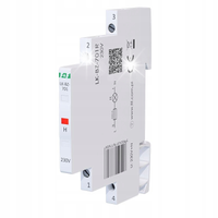LAMPKA KONTROLNA Z ZABEZPIECZENIEM SLIM 1x230V AC CZERWONA F&F LK-BZ-701R