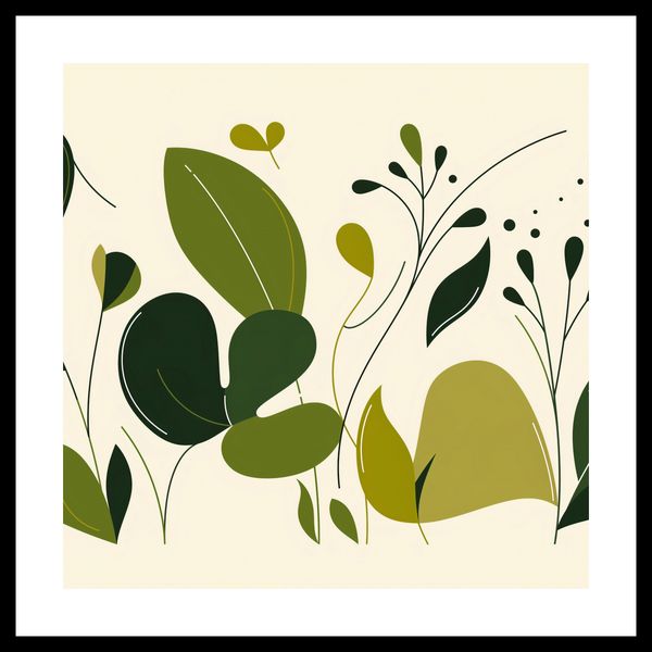 Plakat 50x50cm Świeżość Liści zdjęcie 3