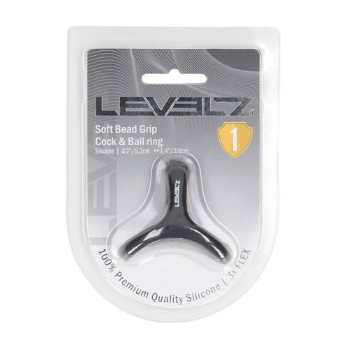 Soft Bead Grip Silicone Cock And Ball Ring - Black na Arena.pl