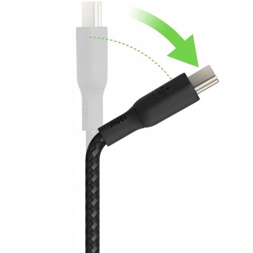 Belkin - Kabel Boost - USB-C do USB-C PD, 5A 100W, z oplotem nylonowym, 3 m na Arena.pl