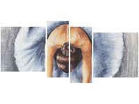 120CM 55 OBRAZ 4 ELEM BŁĘKITNA BALETNICA ŚCIENNY